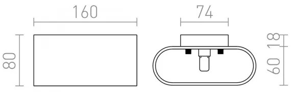 RED - Design Rendl - R12743 - Applique MARIO 1xG9/33W/230V