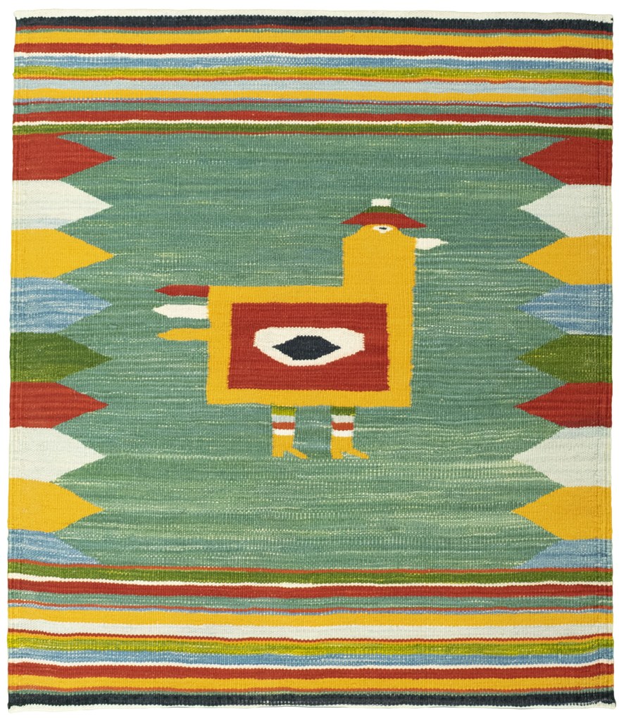 Kilim Tappeto 100 x 90 (Tacchino) Tessuto A Mano
