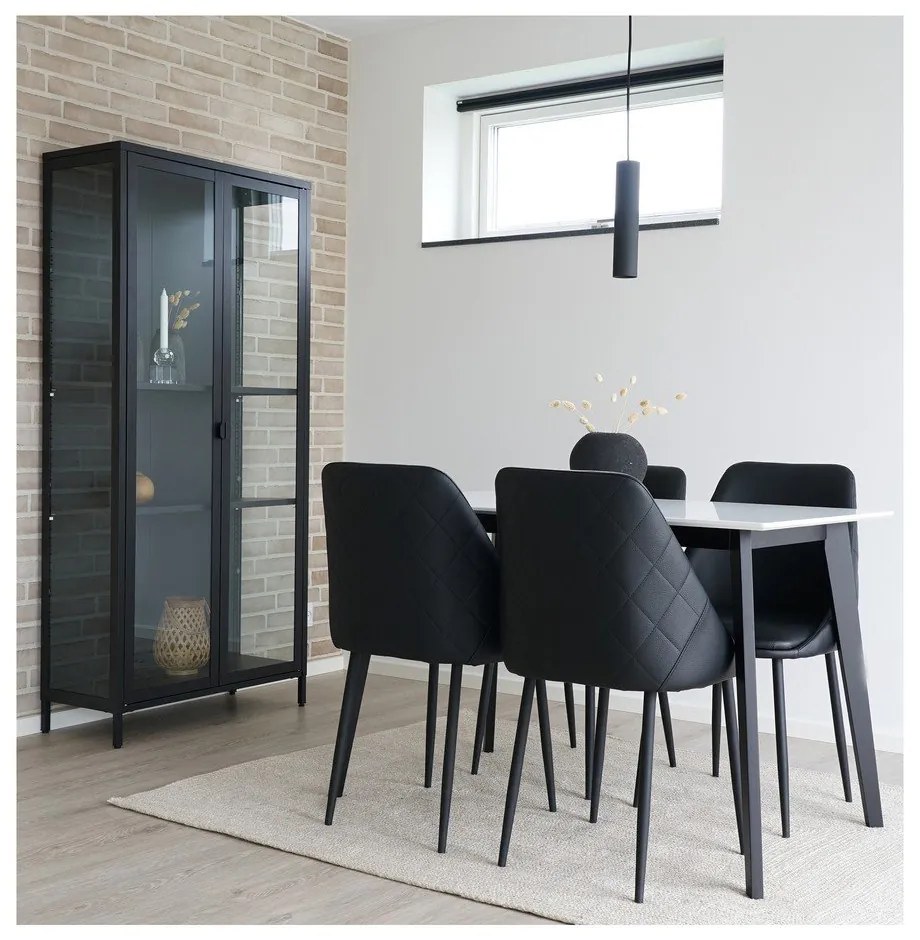 Vetrina in metallo nero 80x175 cm Brisbane - House Nordic