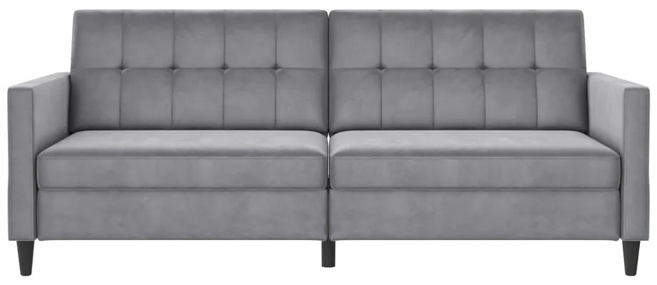 Divano grigio chiaro in velluto 203 cm Hartford - Støraa