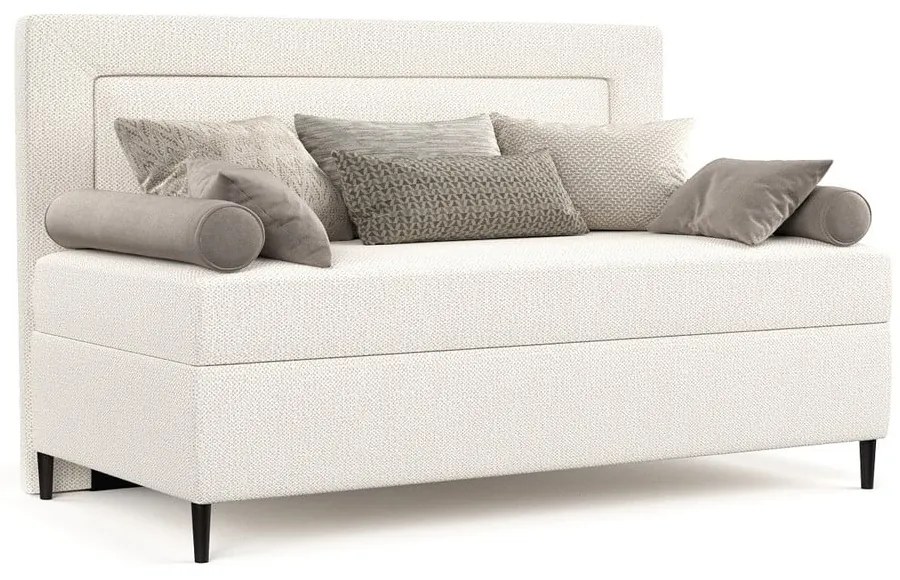 Letto singolo imbottito crema 90x200 cm Alba - Maison de Rêve