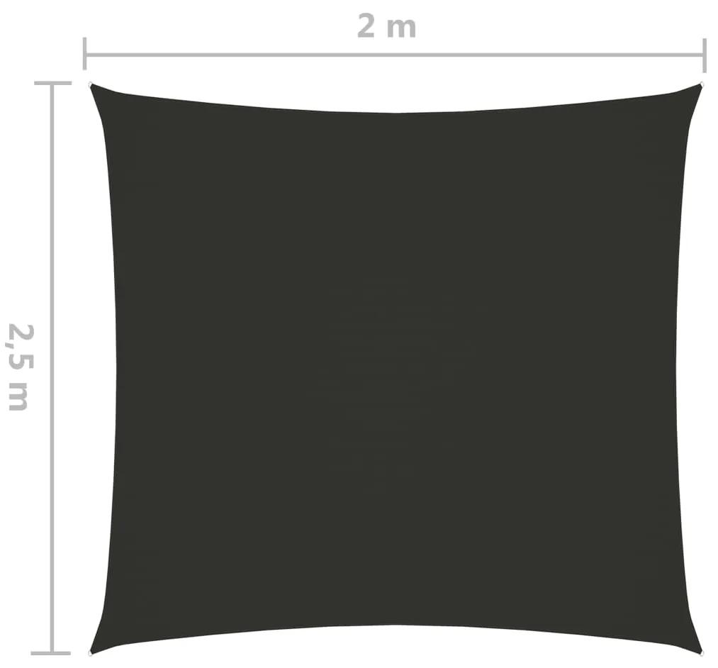 Parasole a Vela Oxford Rettangolare 2x2,5 m Antracite