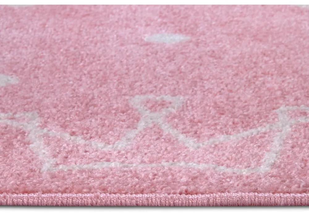 Tappeto rosa per bambini 120x170 cm Crowns - Hanse Home