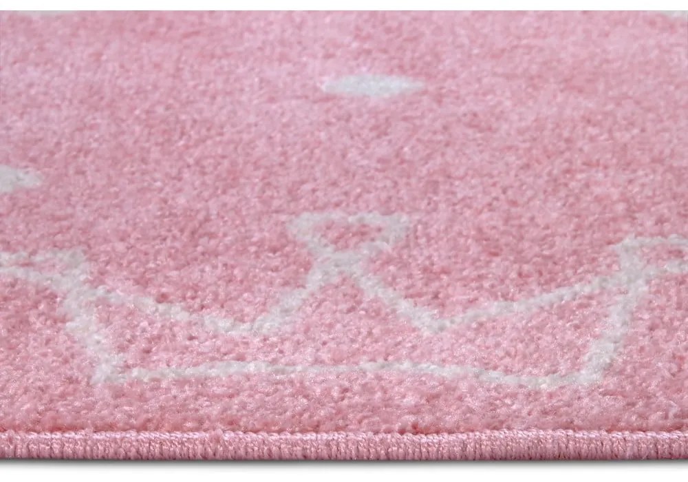 Tappeto rosa per bambini 120x170 cm Crowns - Hanse Home