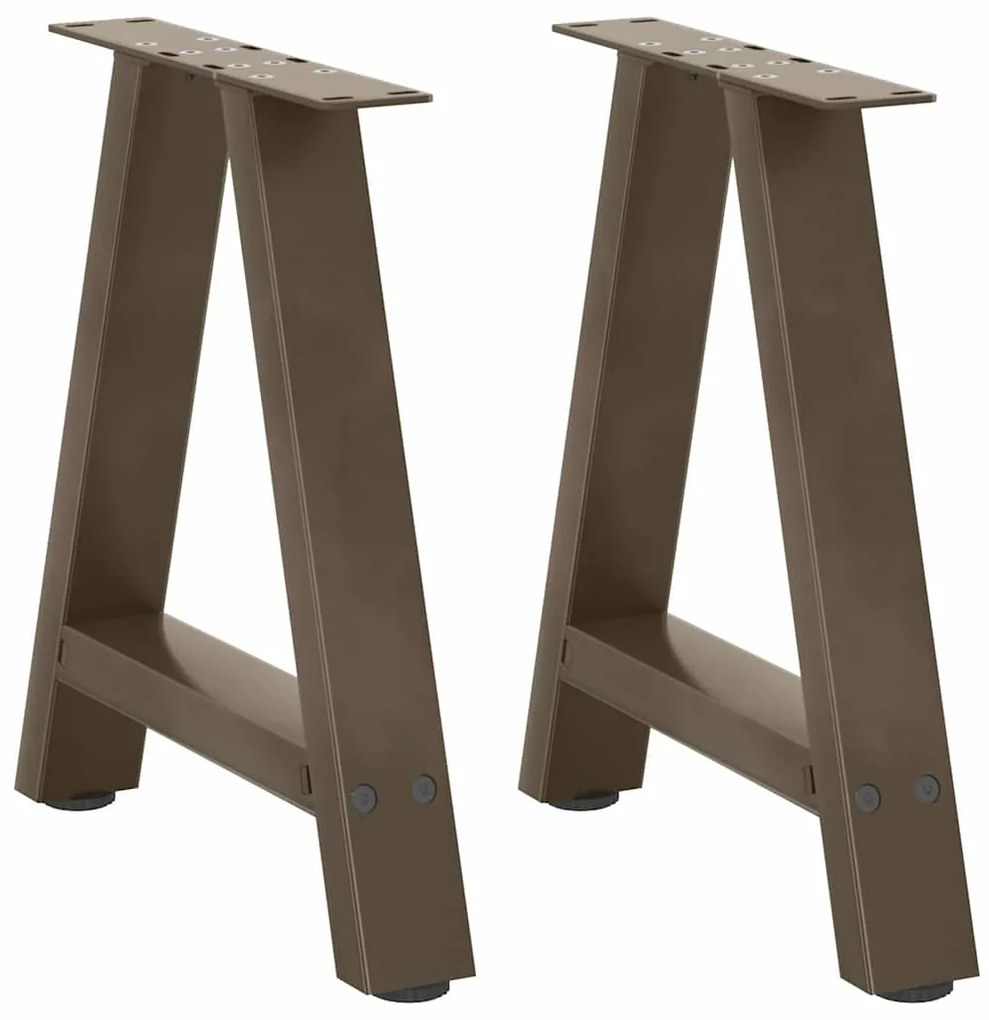 Gambe Tavolino Da Caffè A A 2 Pz 38x(42-43) Cm Acciaio /
