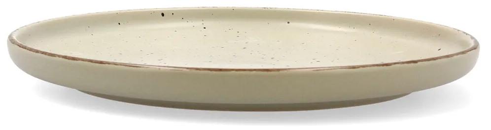 Piatto da pranzo Quid Duna Verde Ceramica 26,5 x 2,8 cm