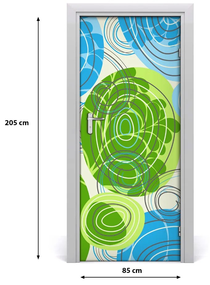 Adesivo per porta Astrazione 85x205 cm