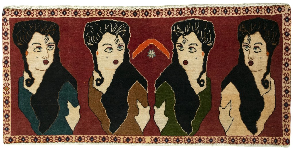 Gabbeh Tappeto 50x110 (Iran) Annodato A Mano