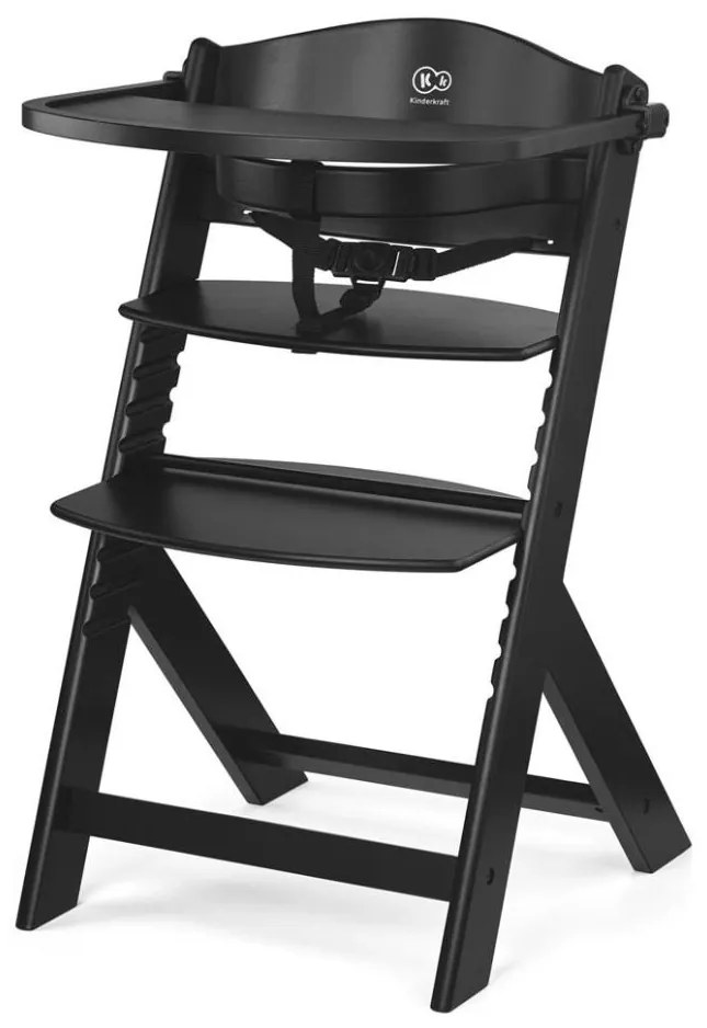 KINDERKRAFT - Sedia da pranzo per bambini ENOCK Premium nero
