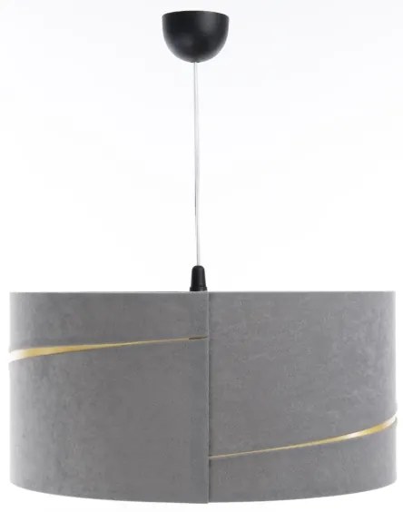 Lampadario a sospensione con filo SWING 1xE27/60W/230V grigio/oro