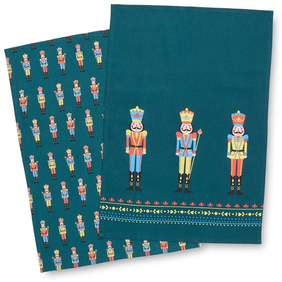 Set di strofinacci in cotone a tema natalizio 4 pz 50x70 cm Nutcracker – Catherine Lansfield
