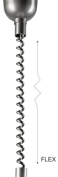 Lampadario a scomparsa CHIARA 1xE27/60W/230V argento/rovere