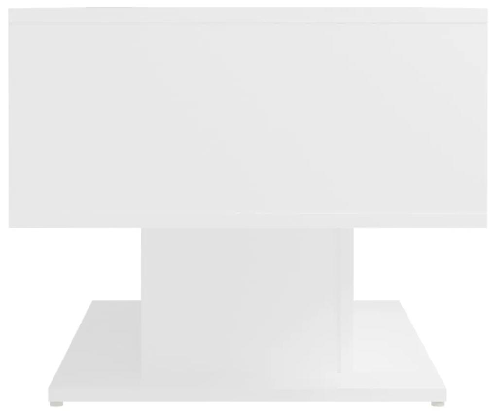 Tavolino da salotto bianco 103,5x50x44,5cm in legno multistrato