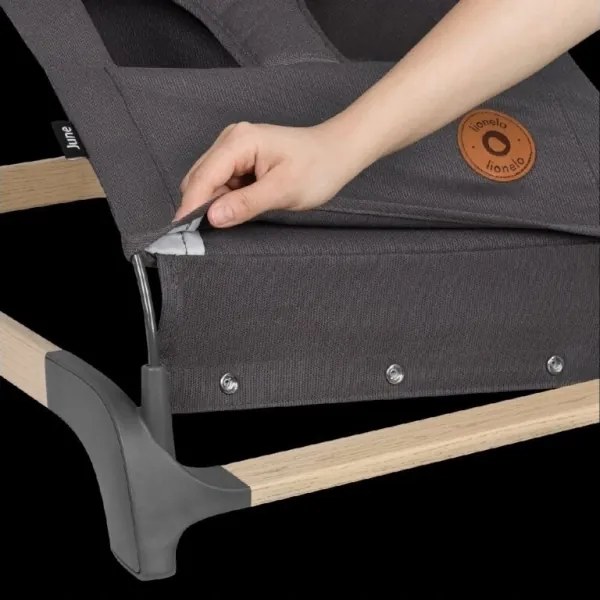 Lionelo - Dondolo per bambini JUNE antracite