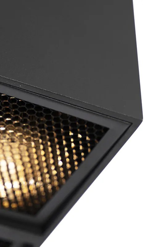 Faretto di design nero 4 luci - Qubo Honey