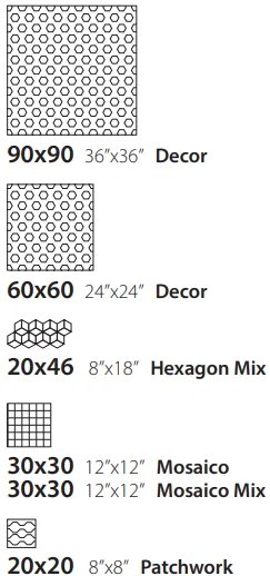 Pavimento rivestimento 20x46 decoro Effetto Tessuto in Gres Porcellanato Mix Light Ceramica Sant Agostino Fineart Hexagon CSAEXFML01