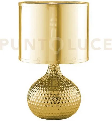 Lumetto pulsar oro 1 luce attacco e27 1 luce attacco e14 22x22x35cm