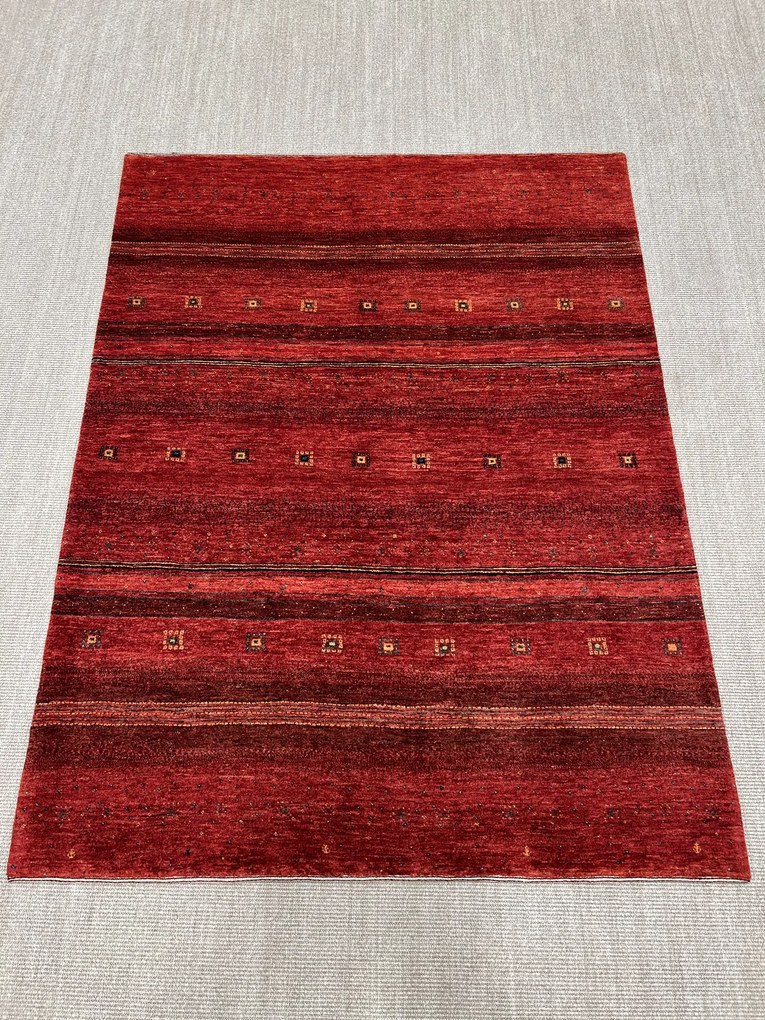 Loribaft Tappeto 210x160 Rosso (Iran) Annodato A Mano