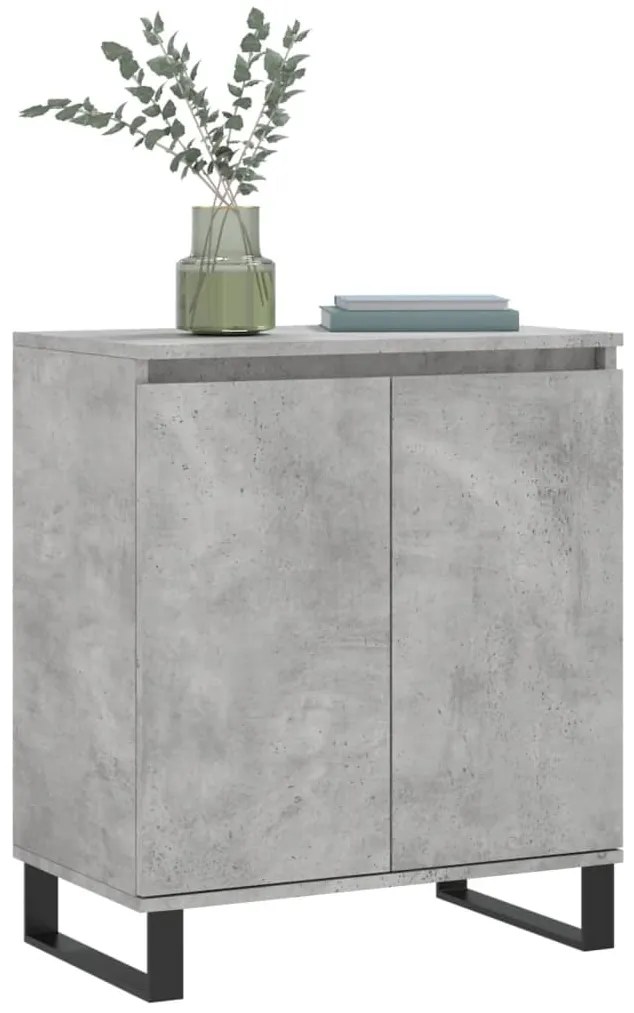 Credenza grigio cemento 60x35x70 cm in legno multistrato