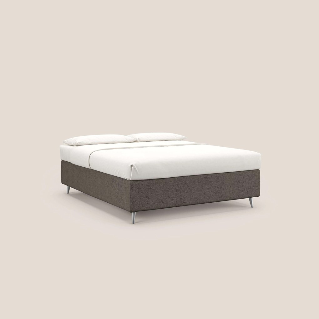 Febe sommier compatto con grande capienza del contenitore in tessuto impermeabile T03 talpa