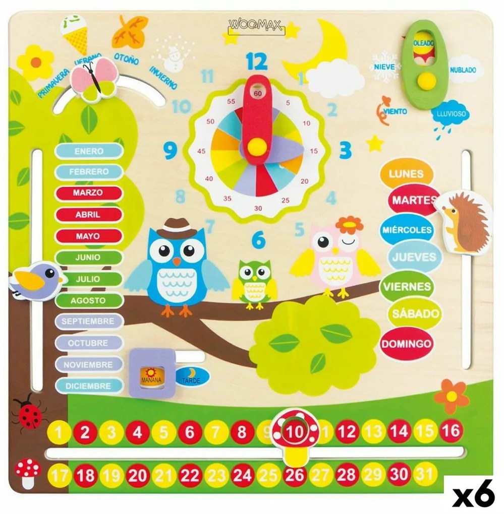 Gioco Educativo Woomax Gufi 30 x 3 x 30 cm (6 Unità)