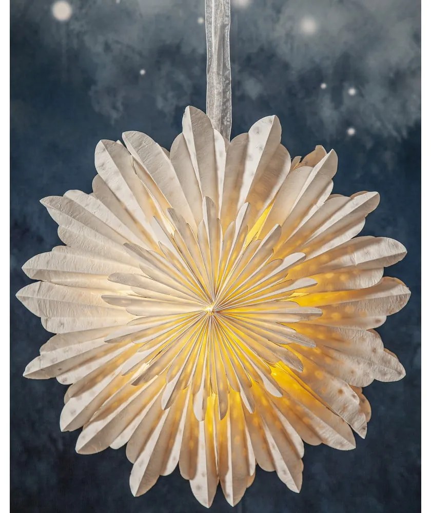 Decorazione luminosa bianca con motivo natalizio Cloud - Star Trading