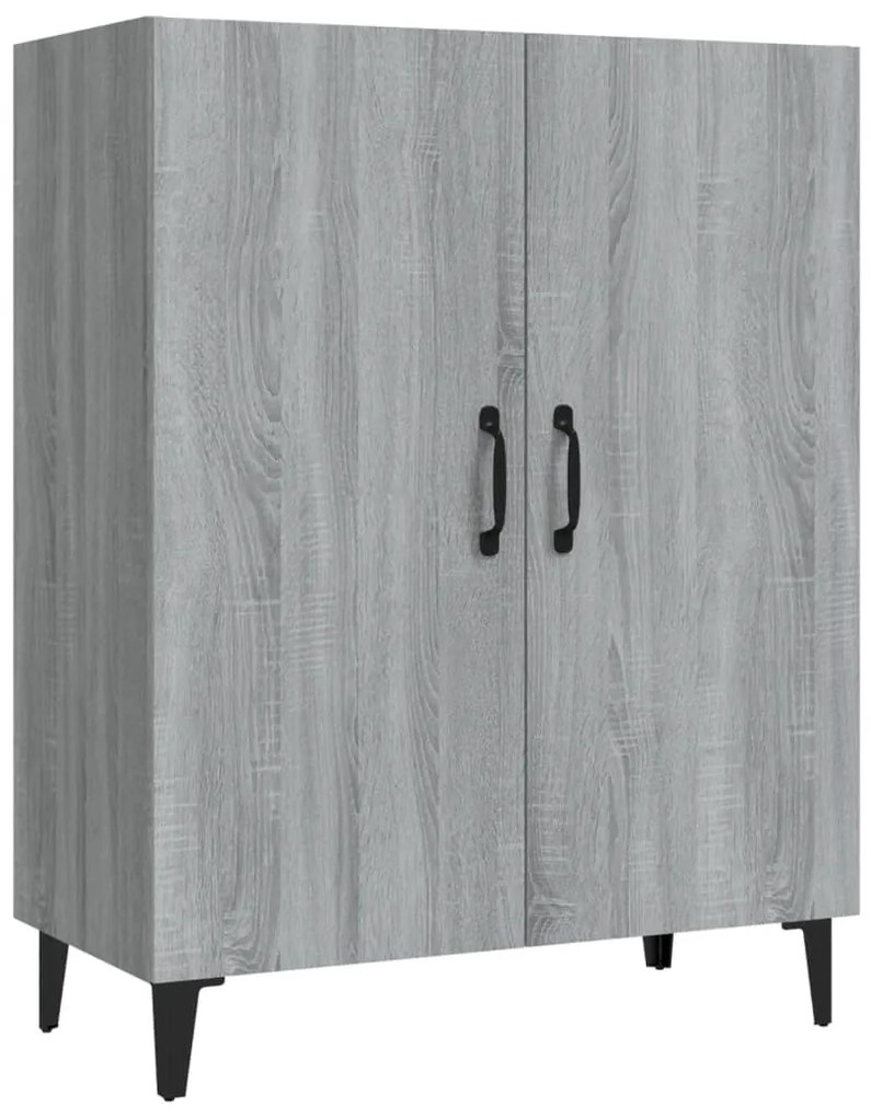 Credenza grigio sonoma 70x34x90 cm in legno multistrato