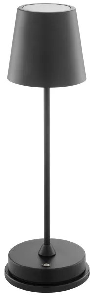 Brilliant - Lampada da tavolo touch ricaricabile e dimmerabile ELORA LED/2,5W/5V 2700K IP44 nera