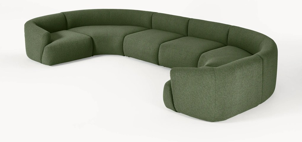 Divano XL componibile in bouclé Sofia