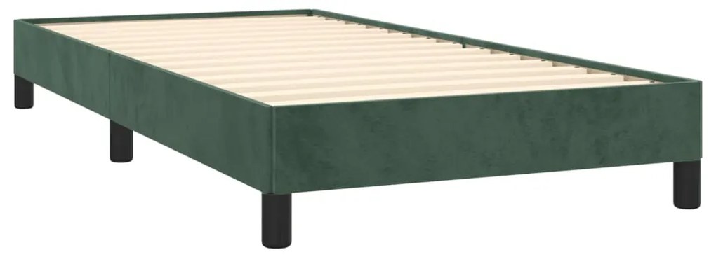 Giroletto verde scuro 90x200 cm in velluto