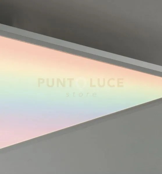 Pannello led panel dc24v bianco 30w 3280lm rgb + 4000k 59,5x59,5x1,2cm