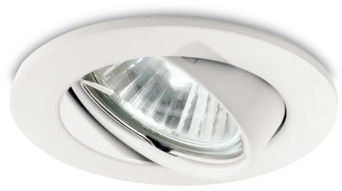 3 Faretti Ad Incasso Swing Metallo Bianco 1 Luce Gu10