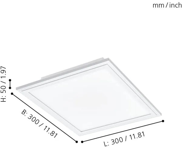 Eglo 900044 - Plafoniera LED dimmerabile SALOBRENA-Z LED/15,3W/230V bianco