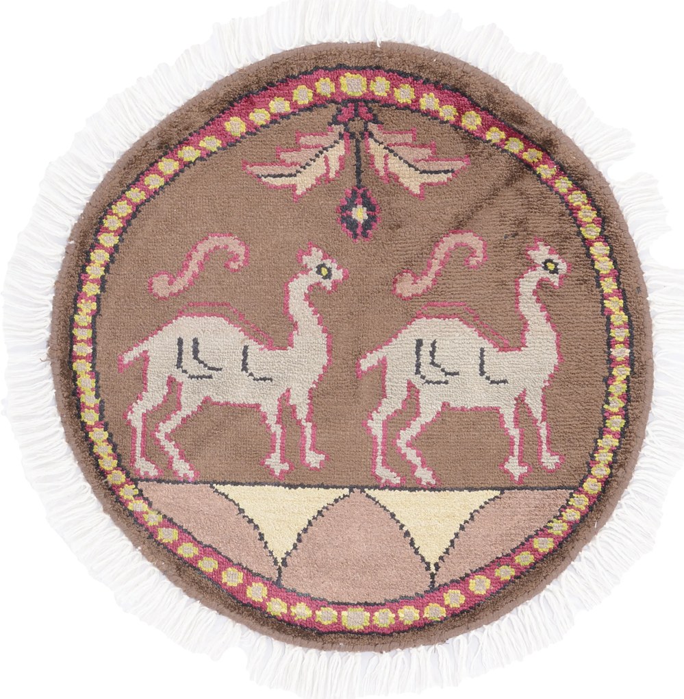 Agra Tappeto orientale 50x50 (Indian) Annodato A Mano