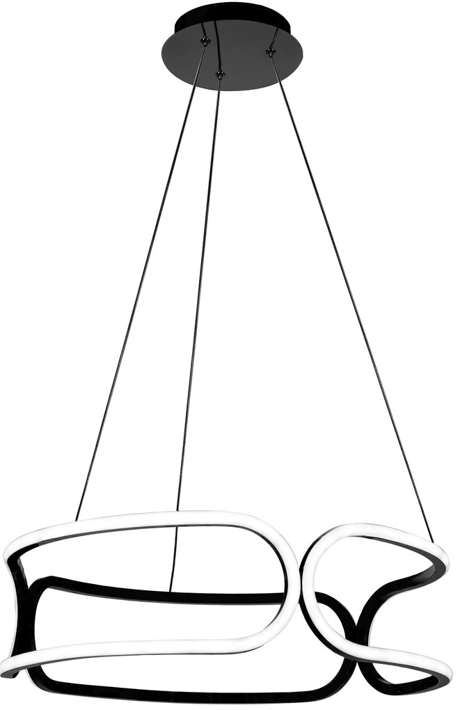 Lampada da soffitto LED APP790-CP TRIO BLACK