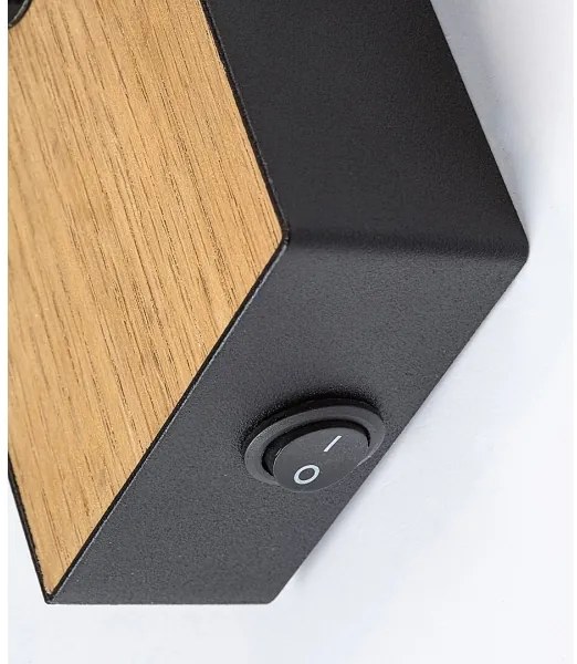 Rabalux 71151 - Faretto da parete METTA 1xE14/40W/230V quercia