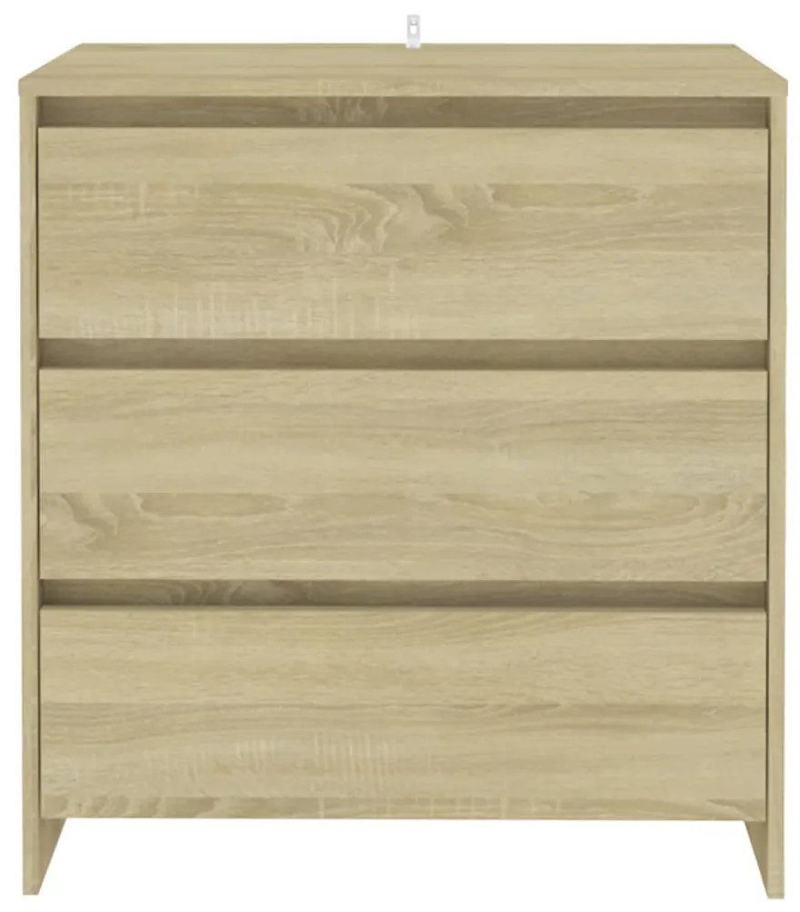 Credenza rovere sonoma 70x41x75 cm in truciolato