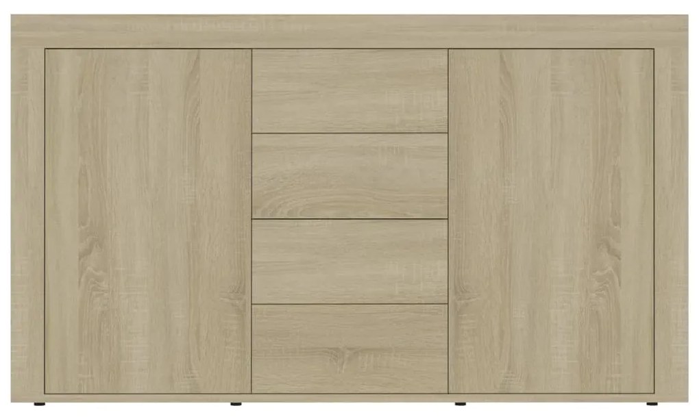 Credenza Rovere Sonoma 120x36x69 cm in Legno Multistrato