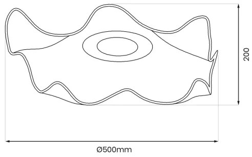 Plafoniera LED LARGO LED/16W/230V oro