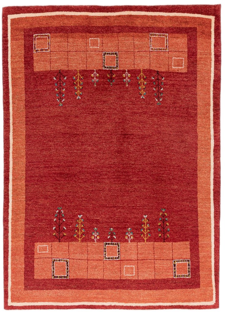 Gabbeh Tappeto 250x180 Rosso (Iran) Annodato A Mano