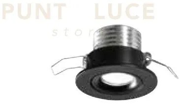 Egg faretto da incasso led 3w 4000k 210lm ip20 nero d.5,2cm