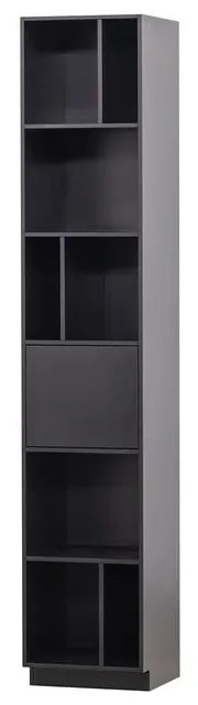 Libreria modulare in legno di pino nero 40x210 cm Finca - WOOOD