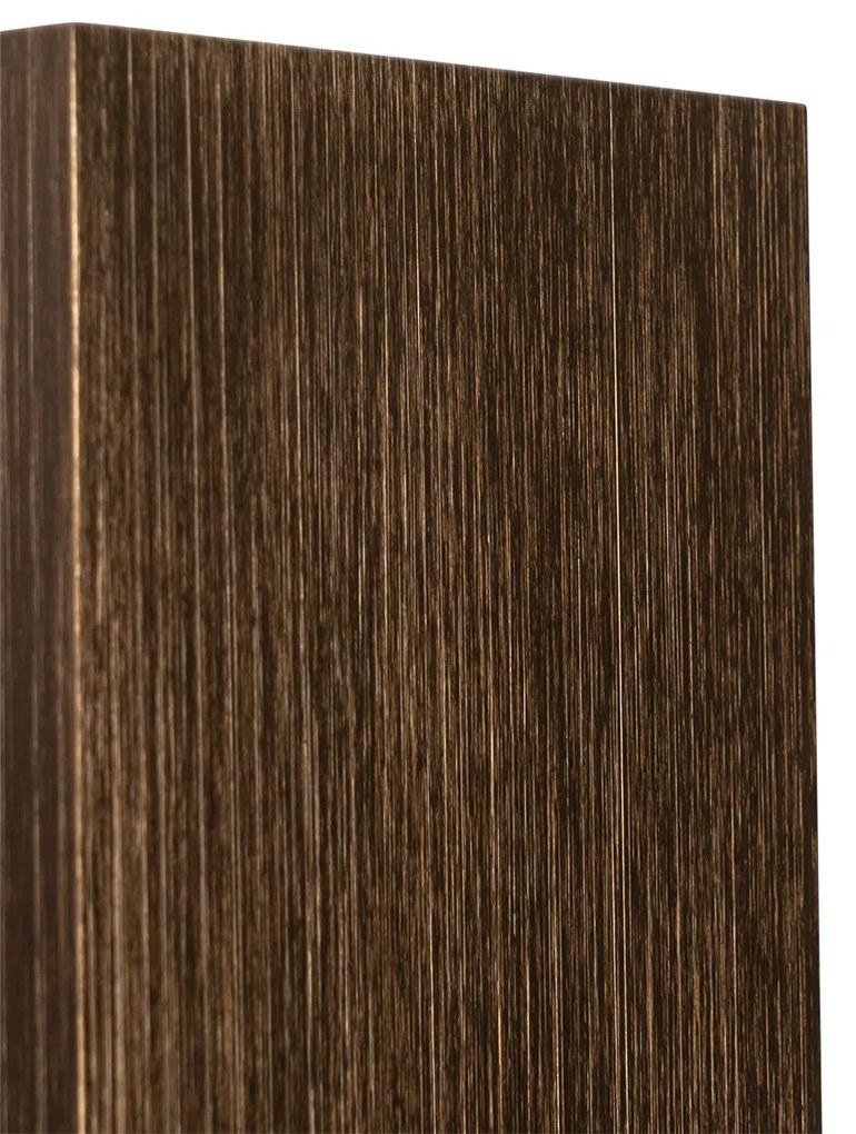 Applique moderna quadrata bronzo scuro 2 luci - Sandy