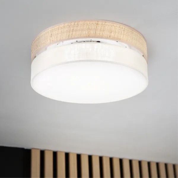 Plafoniera LED SIRJA BOHO LED/36W/230V Ø 45 cm beige/crema