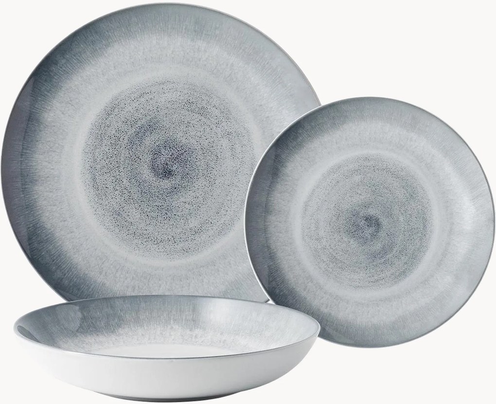 Servizio di piatti assortiti Vulcano, 4 persone, set da 12
