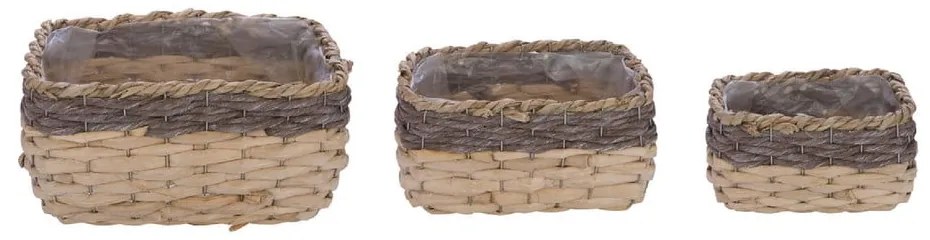 Coprivaso in paglia in set da 3 - Ego Dekor