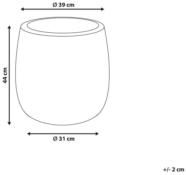 Vaso per piante verde ⌀ 39 cm LIVADIA Beliani
