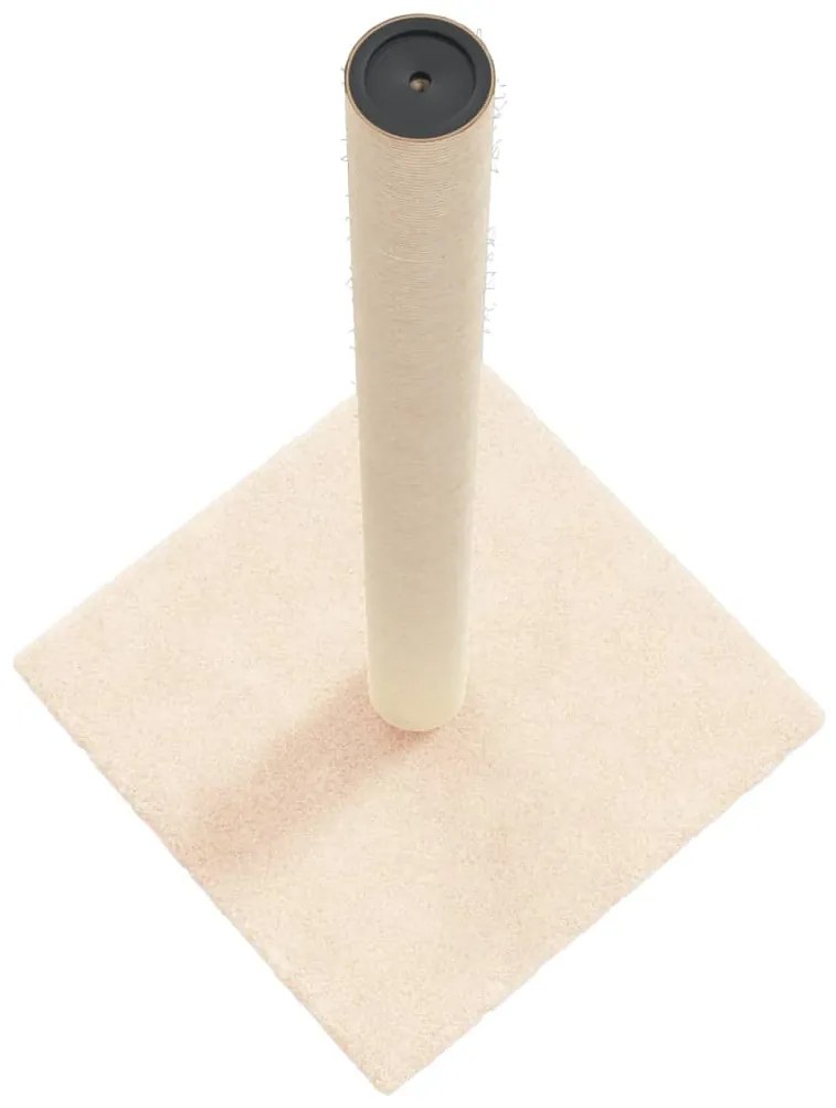 Palo tiragraffi per gatti crema 35x35x70 cm