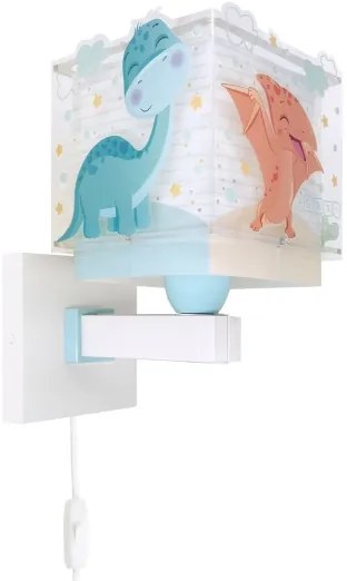 Dalber 63459 - Lampada da parete per bambini BABY DINOS 1xE27/15W/230V multicolore