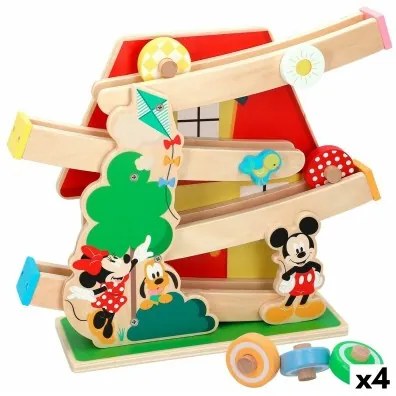 Pista in Legno con Rampe per Macchinine Disney 5 Pezzi 4 Unità 33,5 x 28 x 9,5 cm